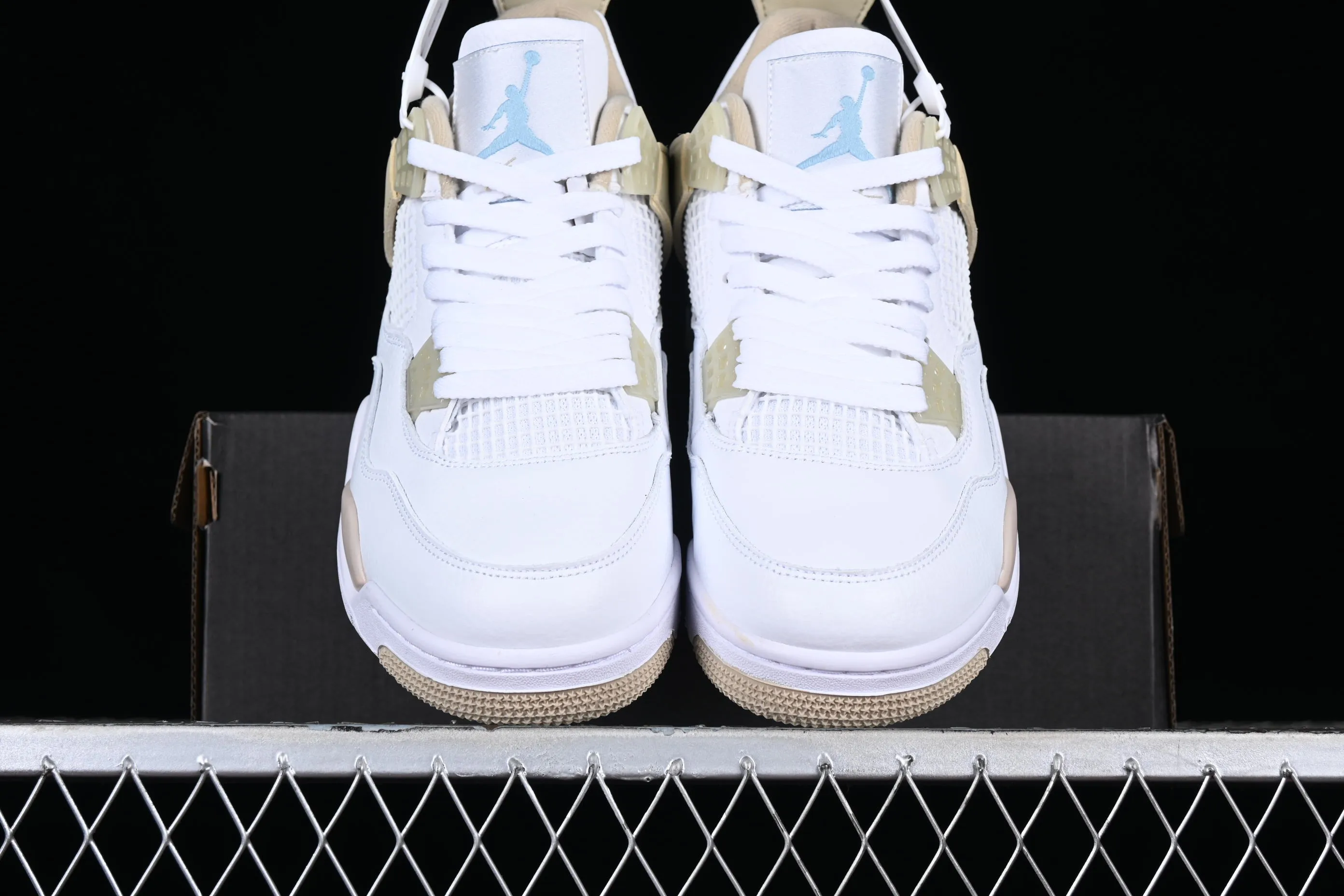 All categories Air Jordan Jordan series basketball shoes Air Jordan 4 Air Jordan 4 Retro "Linen" AJ4 Joe 4 sand color basketball shoes 487724-118